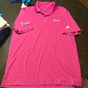 Adidas Vibrant Pink Men's Polo Shirt